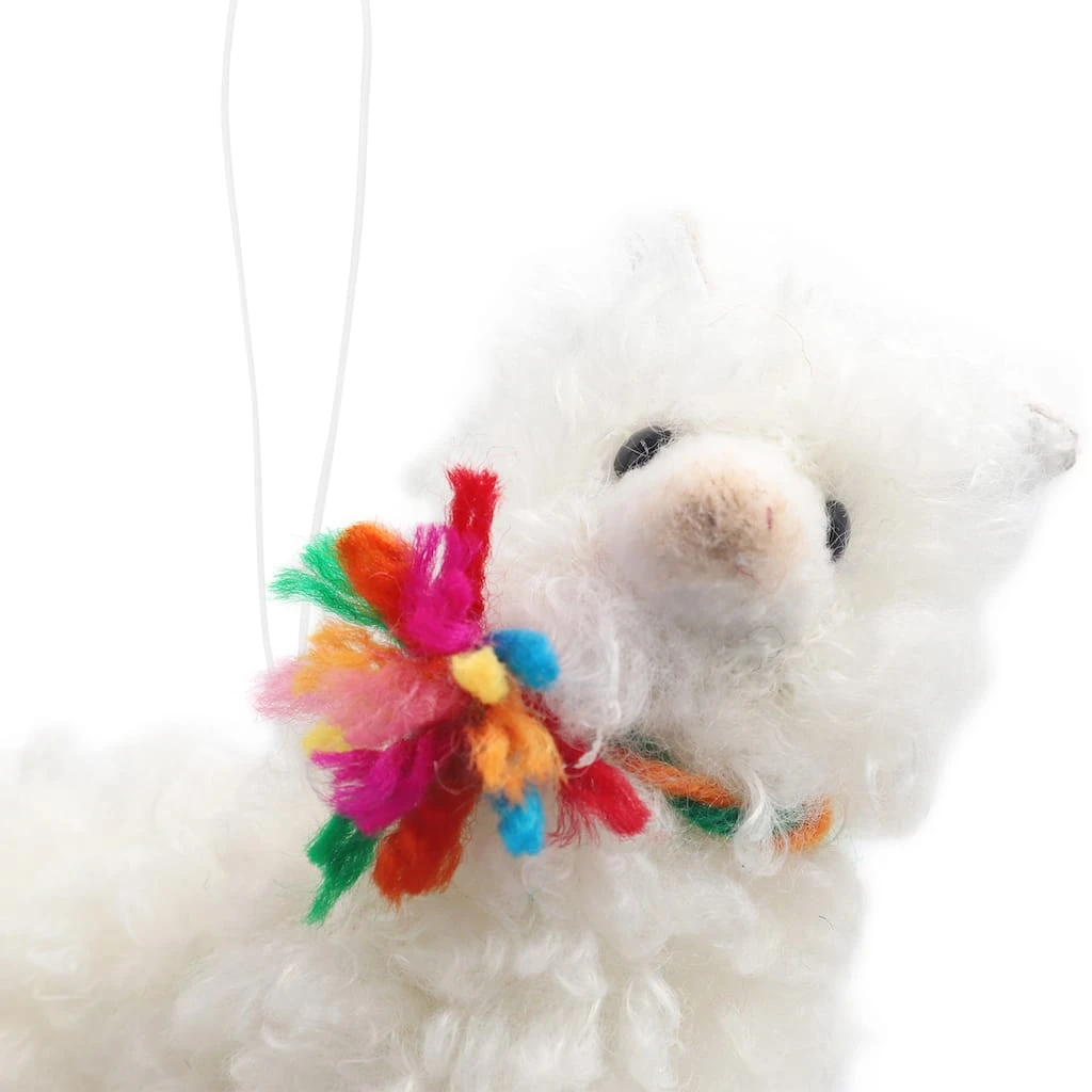 Flash Sale ✨ White Fluffy Llama Ornament by Ashland® 😀 Christmas ✨ 4 Flash Sale ✨ White Fluffy Llama Ornament by Ashland® 😀 Christmas ✨ - Image 2