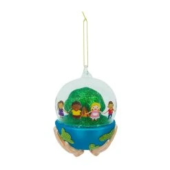 Deals ✔️ Glass Earth Held in Hands Ornament by Ashland® ✨