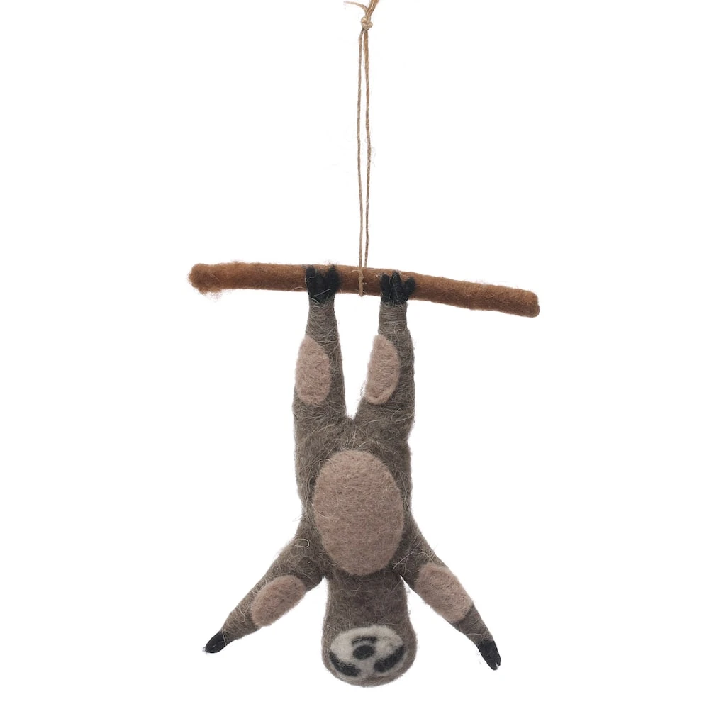 Buy ✨ Assorted 6" Wool Sloth Ornament by Ashland® ⭐ 6 Buy ✨ Assorted 6" Wool Sloth Ornament by Ashland® ⭐ - Image 4