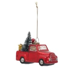 Cheap 😀 Red Glass Truck Ornament by Ashland® 🌟 -Ashland Shop 10697983 3