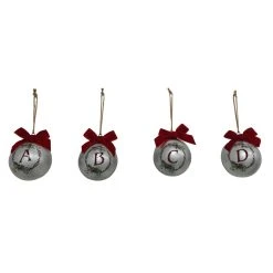 Discount ✨ Assorted Galvanized Monogram Ball Ornament by Ashland® ✔️ -Ashland Shop 10698217 4