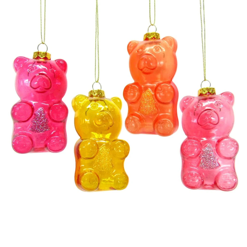 Outlet ⌛ Assorted Glass Gummy Bear Ornament by Ashland® ✨ 3 Outlet ⌛ Assorted Glass Gummy Bear Ornament by Ashland® ✨