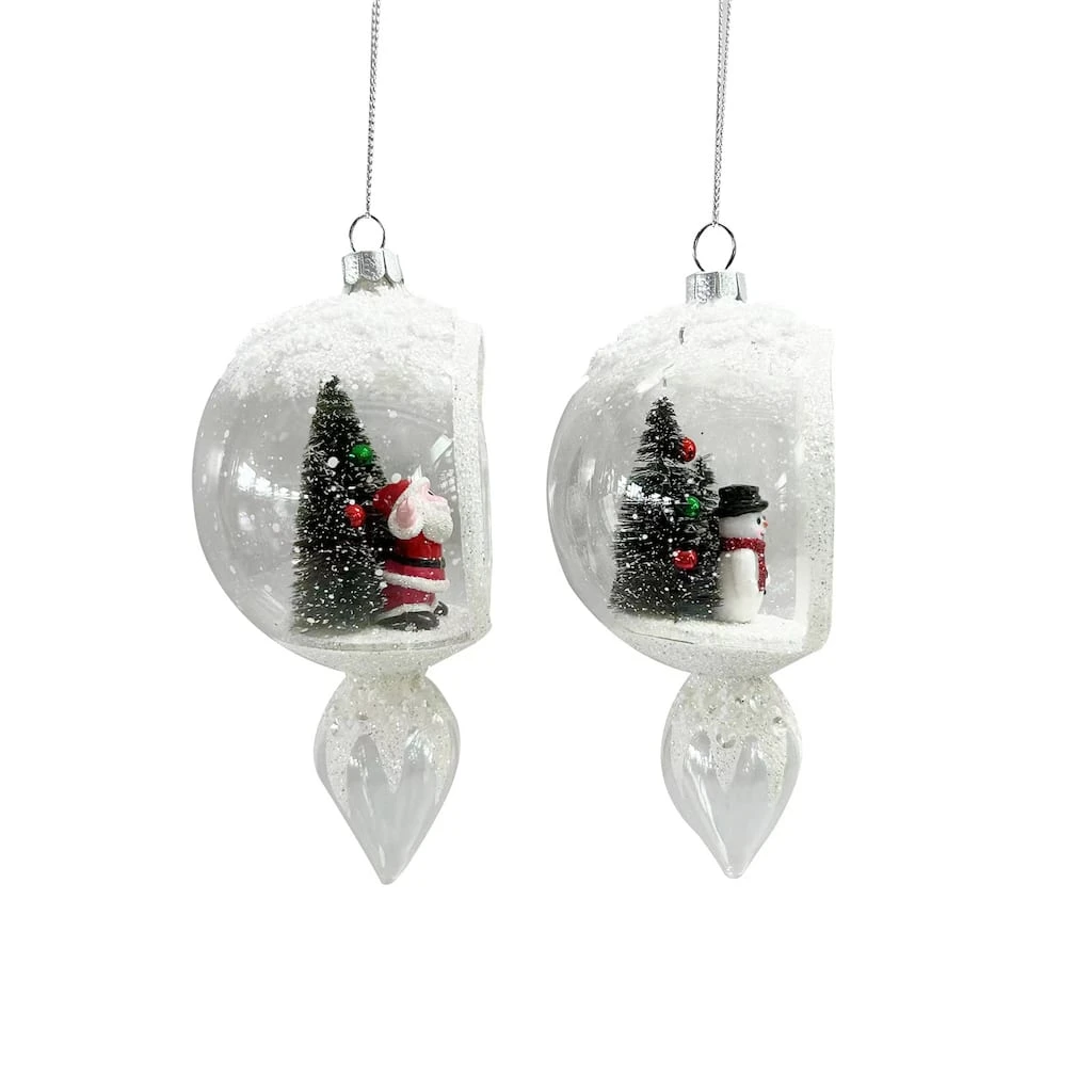 Coupon 🥰 Assorted Glass Diorama Icicle Ornament by Ashland® 🤩 4 Coupon 🥰 Assorted Glass Diorama Icicle Ornament by Ashland® 🤩 - Image 2