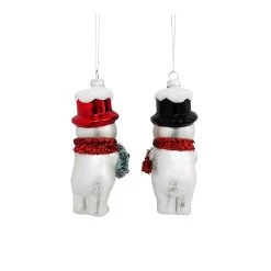 Buy ⭐ Assorted Glass Vintage Snowman Ornament by Ashland® ❤️ -Ashland Shop 10698388 4