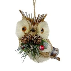Discount ✔️ Owl with Pine & Berry Ornament by Ashland® 👍