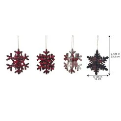 Buy 🛒 Assorted Plaid Snowflake Ornament by Ashland® 💯 -Ashland Shop 10698406 3