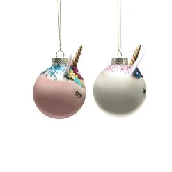 Outlet 😍 Assorted 4" Glass Unicorn Ball Ornament by Ashland® 👏 7 Outlet 😍 Assorted 4" Glass Unicorn Ball Ornament by Ashland® 👏 -Ashland Shop 10698447 3