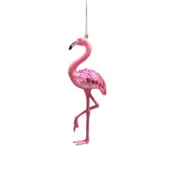 Budget 🛒 6" Glass Pink Flamingo Ornament by Ashland® ⭐ -Ashland Shop 10698452 2