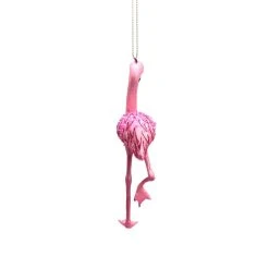 Budget 🛒 6" Glass Pink Flamingo Ornament by Ashland® ⭐ -Ashland Shop 10698452 3