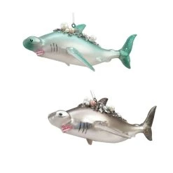 Promo 😀 Assorted Glass Shark Ornament by Ashland® ❤️ 5 Promo 😀 Assorted Glass Shark Ornament by Ashland® ❤️ -Ashland Shop 10698464 2