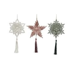 New ✔️ Assorted Snowflake Tassel Ornament by Ashland® 🔥
