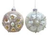 Budget ⭐ Glass Sparkly Snowflake Ball Ornament by Ashland® ✔️ -Ashland Shop 10698507 1