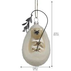 Hot Sale 🔥 White Glass Hedgehog Ornament by Ashland® 💯 -Ashland Shop 10698525 3