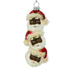Flash Sale ✔️ Stacked Santa Heads Ornament by Ashland® ⭐ -Ashland Shop 10698535 2