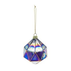 Best deal 🎉 Assorted 4.5'' Geometric Diamond Glass ❄ Christmas Ornament by Ashland® 🎁 -Ashland Shop 10698586 3