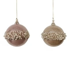 Promo 👍 Assorted Pearl & Glitter Plastic Ball Ornament by Ashland® 🎉