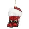 Brand new 👏 Glass Boots with Santa Hat Ornament by Ashland® Christmas 🥰 -Ashland Shop 10698635 1