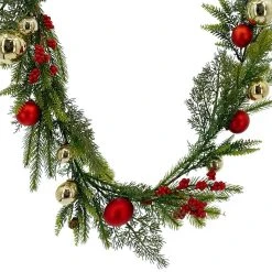 Best Pirce ⌛ 6ft. Ornaments & Berries Outdoor Garland by Ashland® 🛒