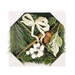 Budget 🛒 DIY White Berry, Pine Leaf & Pinecone Wreath Kit by Ashland® 😍