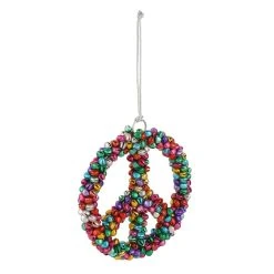 Cheapest ⭐ 5'' Peace Sign with Bell Aluminum ✨ Christmas Ornament by Ashland® ❤️ -Ashland Shop 10698760 2