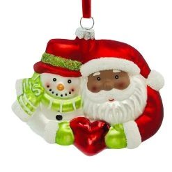 Coupon 💯 Santa & Snowman Heart Glass Ornament by Ashland® ❤️ 5 Coupon 💯 Santa & Snowman Heart Glass Ornament by Ashland® ❤️ -Ashland Shop 10698811 2