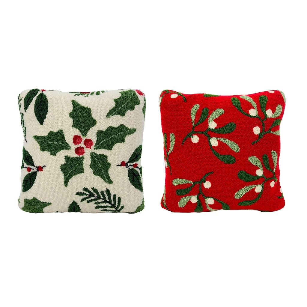 Deals 😀 Assorted 16'' White/Red Mistletoe Pillow by Ashland® ❤️ 3 Deals 😀 Assorted 16'' White/Red Mistletoe Pillow by Ashland® ❤️