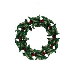 Best deal 🌟 Green Glitter Wreath Ornament by Ashland® ❤️