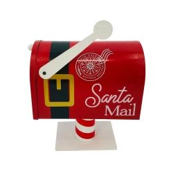 Deals ⭐ 10.3'' Mailbox with Santa Belt Tabletop Décor by Ashland® ✔️