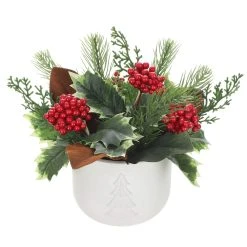 Flash Sale ✔️ 10" Mixed Pine, Berries & Foliage Arrangement by Ashland® ✔️