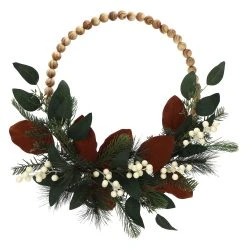 Brand new 🧨 24" Pine, Berry & Eucalyptus Bead Hoop Wreath by Ashland® 😀