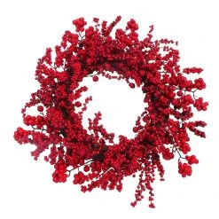 Promo ❤️ 21" Red Berry Wreath by Ashland® ⭐
