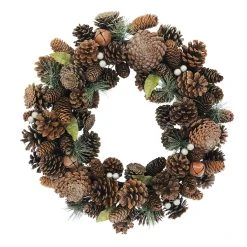 Cheap 😉 20" Glitter Pinecone & Bell Wreath by Ashland® 😍