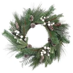 Best Sale ⭐ 24" Glittery Berry, Pine & Pinecone Wreath by Ashland® ⭐
