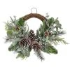 Outlet ⭐ 22" Icy Mixed Pine & Silver Berry Half Wreath by Ashland® 😉 -Ashland Shop 10698929 1