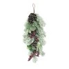 Wholesale 👏 24" Flocked Leaf Pinecone & Berry Teardrop by Ashland® 😉 -Ashland Shop 10698933 1