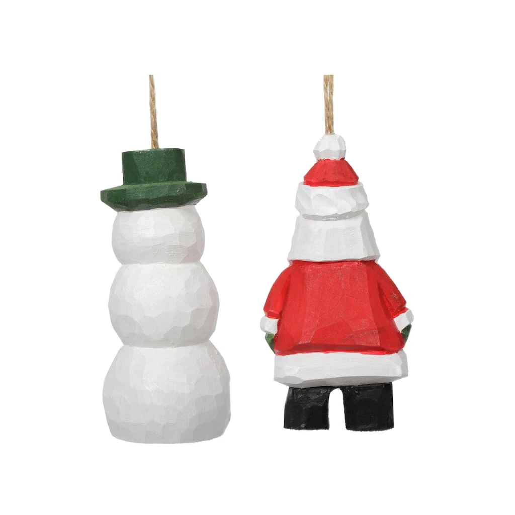 Promo 🤩 Assorted Carved Wood ⭐ Christmas Figurine Ornament by Ashland® ⭐ 4 Promo 🤩 Assorted Carved Wood ⭐ Christmas Figurine Ornament by Ashland® ⭐ - Image 2