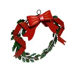 Buy ✔️ 16" Berry, Leaves & Bow Metal Wall Wreath by Ashland® 😀 -Ashland Shop 10698959 3