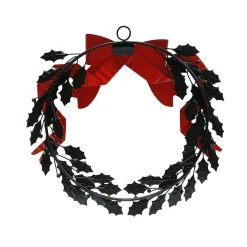 Buy ✔️ 16" Berry, Leaves & Bow Metal Wall Wreath by Ashland® 😀 -Ashland Shop 10698959 4