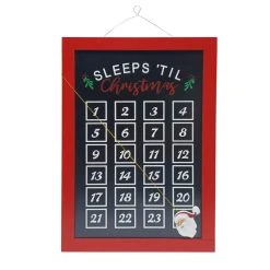 Budget ❤️ 19" Sleeps Til Christmas Wall Decoration by Ashland® ⭐