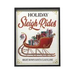 Coupon ⌛ 23" Holiday Sleigh Rides Wall Sign by Ashland® ✔️