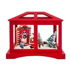 Flash Sale 🌟 8'' Red House with Christmas Tree Tabletop Décor by Ashland® ✔️