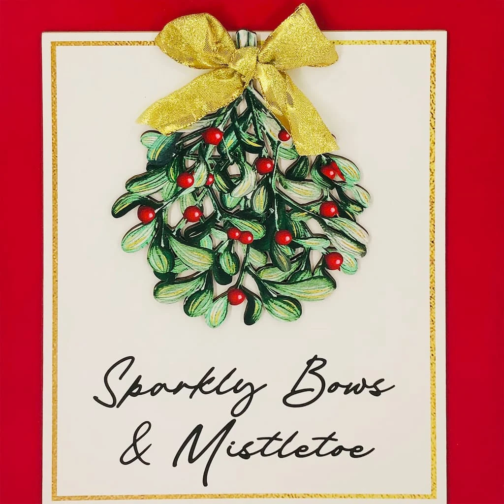 Brand new 🥰 12'' Sparkly Bow Mistletoe Wall Décor by Ashland® 😍 4 Brand new 🥰 12'' Sparkly Bow Mistletoe Wall Décor by Ashland® 😍 - Image 2