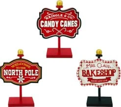 Budget 👏 Assorted 9'' 🤩 Christmas Sign with Stand Tabletop Décor by Ashland® ✨