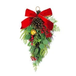 Best Pirce 🛒 26'' Pine Berry Teardrop Wall Décor by Ashland® ✔️