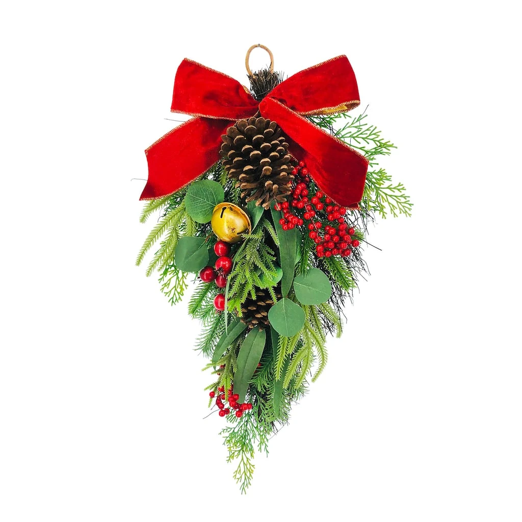 Best Pirce 🛒 26'' Pine Berry Teardrop Wall Décor by Ashland® ✔️ 3 Best Pirce 🛒 26'' Pine Berry Teardrop Wall Décor by Ashland® ✔️