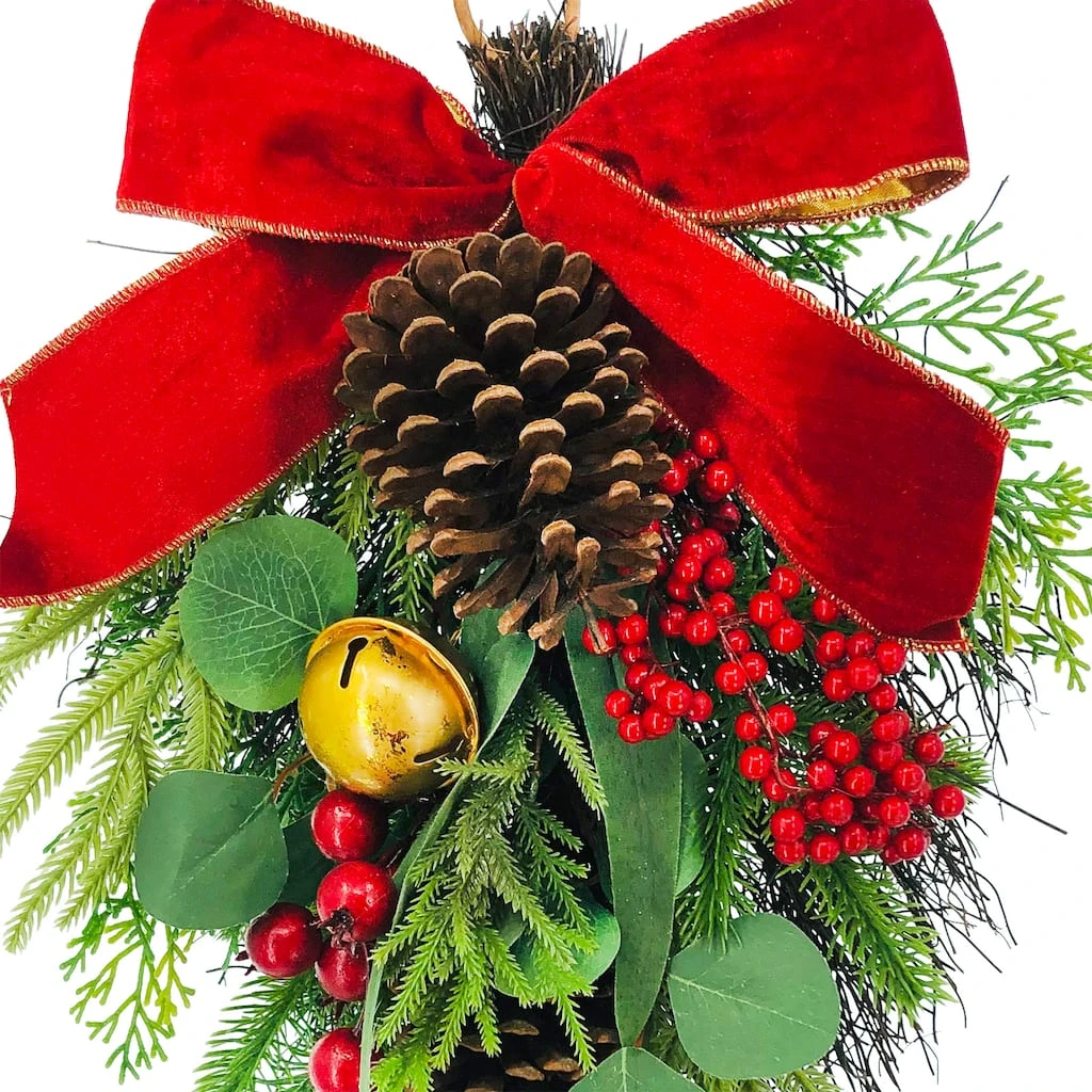 Best Pirce 🛒 26'' Pine Berry Teardrop Wall Décor by Ashland® ✔️ 4 Best Pirce 🛒 26'' Pine Berry Teardrop Wall Décor by Ashland® ✔️ - Image 2