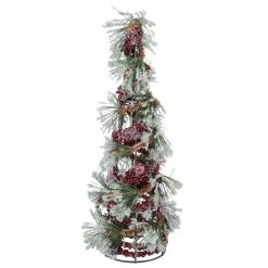 Promo 🛒 16" Frosted Pine Leaf & Berry Tabletop Tree by Ashland® ✨