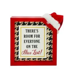 Coupon ⭐ Assorted 6.6'' Block Sign with Santa Hat Tabletop Décor by Ashland® ❤️ -Ashland Shop 10699031 2