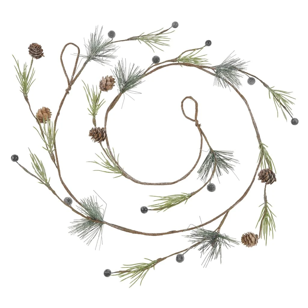 Brand new ❤️ 5ft. Pine Needle Pinecone Berry Coiled Garland by Ashland® 🧨 4 Brand new ❤️ 5ft. Pine Needle Pinecone Berry Coiled Garland by Ashland® 🧨 - Image 2