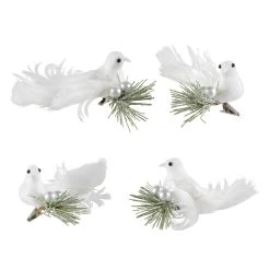 Best deal 🥰 White Doves on Frosted Pine Branch Accents by Ashland®, 4ct. 🥰